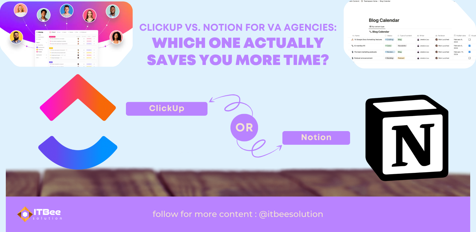 ClickUp vs. Notion for VA Agencies Which One Actually Saves You More Time